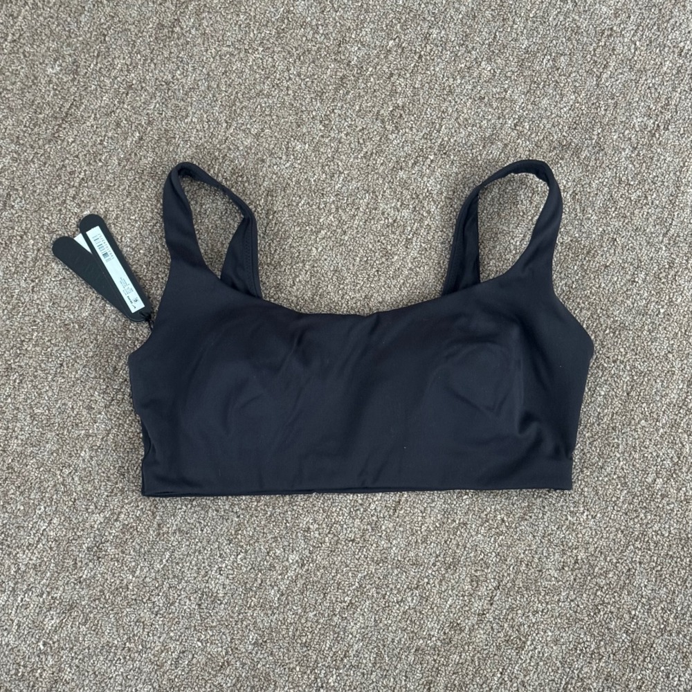 Nike x SKIMS‎ Matte Scoop Neck Bra Obsidian Black BR-SPT-2723 Mens Size M NWT